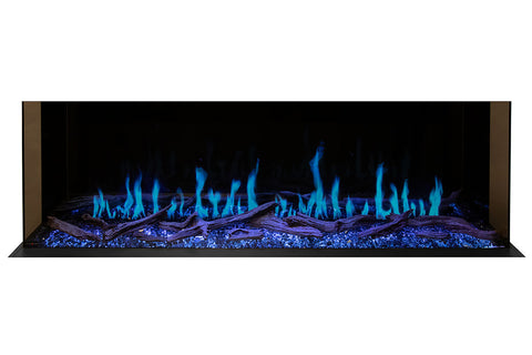 Image of Modern Flames Orion Multi 88 inch 3-Sided Electric Fireplace Wall Mount Studio Suite Mantel White WSS-OR76-RTF