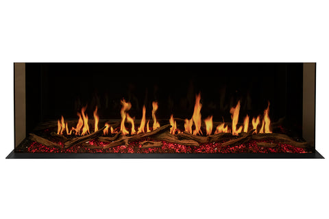 Image of Modern Flames Orion Multi 73 inch 3-Sided Electric Fireplace Wall Mount Studio Suite Mantel Coastal Sand WSS-OR60-CS