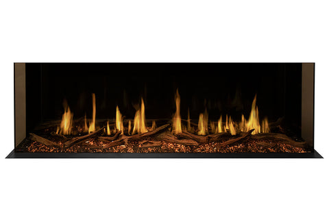 Image of Modern Flames Orion Multi 88 inch 3-Sided Electric Fireplace Wall Mount Studio Suite Mantel White WSS-OR76-RTF