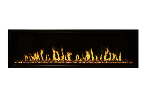 Image of Modern Flames Allwood Fireplace Media Wall in Sand - Orion Slim Heliovision 60 Electric Fireplace - AFWO-CS | OR60-SLIM