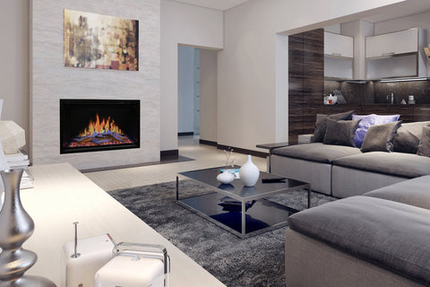 Image of Modern Flames Orion Traditional 54 in Heliovision Virtual Smart Built In Electric Firebox - Fireplace Insert OR54-TRAD