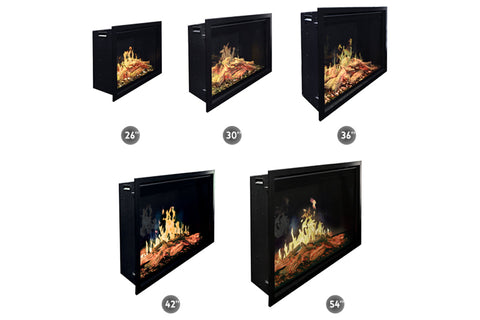 Image of Modern Flames Orion Traditional 36 in Heliovision Virtual Smart Built In Electric Firebox - Fireplace Insert OR36-TRAD