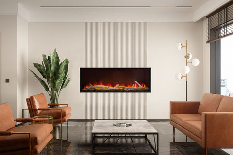 Image of Napoleon Astound 50 inch Smart Built-In Wall Mount Electric Fireplace Insert - Linear Modern Fireplace - NEFB50AB