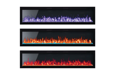 Image of Napoleon Entice 50 inch Wall Mount Recessed Linear Electric Fireplace | Built in Electric Insert | NEFL50CFH-1
