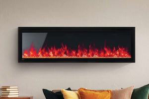 Napoleon Entice 60 inch Wall Mount Recessed Linear Electric Fireplace | Built in Electric Insert | NEFL60CFH-1