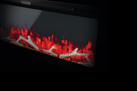 Image of Napoleon Entice 60 inch Wall Mount Recessed Linear Electric Fireplace | Built in Electric Insert | NEFL60CFH-1