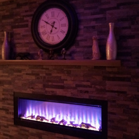 Image of Napoleon Clearion Elite 60 inch See Through Built in Electric Fireplace | SeeThru Insert | Heater | NEFBD60HE | Electric Fireplaces Depot