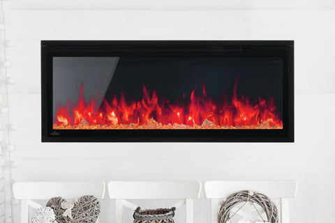Image of Napoleon Entice 42 inch Wall Mount Recessed Linear Electric Fireplace | Built in Electric Insert | NEFL42CFH-1