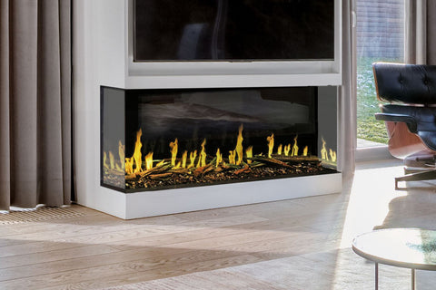 Image of Modern Flames Orion Multi-Sided 120-inch Heliovision Virtual Smart Built In Electric Fireplace - OR120-MULTI