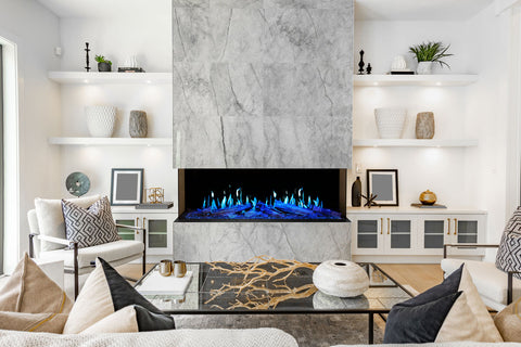 Image of Modern Flames Orion V2 Multi-Sided 52-inch Heliovision Virtual Smart Built In Electric Fireplace - OR52-MULTI-V2