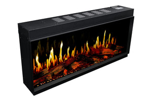 Modern Flames New Orion Multi 64'' Heliovision Electric Fireplace Wall Mount Studio Suite | White Ready to Paint
