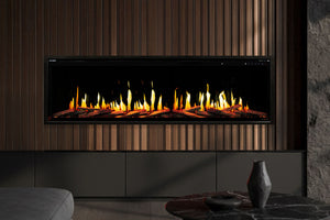 Modern Flames Orion Slim V2 76 Inch Heliovision Virtual Recessed Wall Mount Electric Fireplace - OR76-SLIM-V2