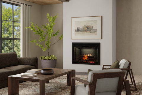 Image of Dimplex Revillusion Built In Electric Fireplace Neutral Brick - Firebox - Heater 