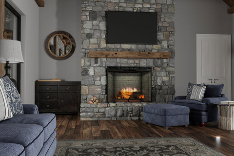 Image of Dimplex Revillusion  Built In Electric Fireplace Neutral Brick - Firebox - Heater - REV