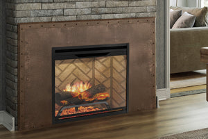Dimplex Revillusion 24 inch Built In Electric Fireplace Herringbone Brick - Firebox - REV24-WC 500005128 