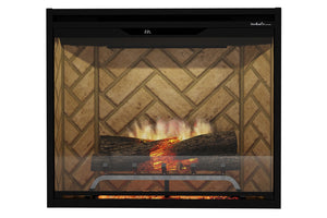 NEW! Dimplex Revillusion 30 inch Built-In Electric Firebox w/ Glass and Plug Kit | Herringbone Brick
