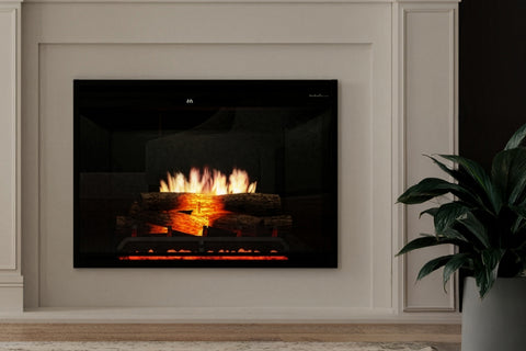 Image of Dimplex Revillusion 30 inch Built In Electric Fireplace Black - Firebox - REV30-BL 500005447 Dims