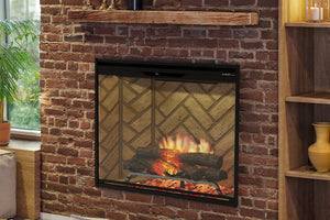 Dimplex Revillusion Portrait 36 inch Built In Electric Fireplace Herringbone Brick - Firebox - REV36P-HB 500005736