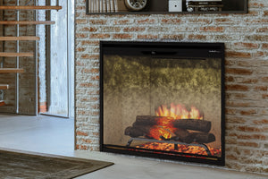 Dimplex Revillusion Portrait 36 inch Built In Electric Fireplace Weathered Concrete - Firebox - REV36P-WC 500005136