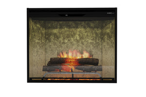 NEW! Dimplex Revillusion Portrait 36 inch Built-In Electric Firebox w/ Glass and Plug Kit | Weathered Concrete