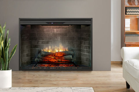Image of Dimplex Revillusion 42 inch Built In Electric Fireplace Neutral Brick - Firebox - REV42-NB 500005139