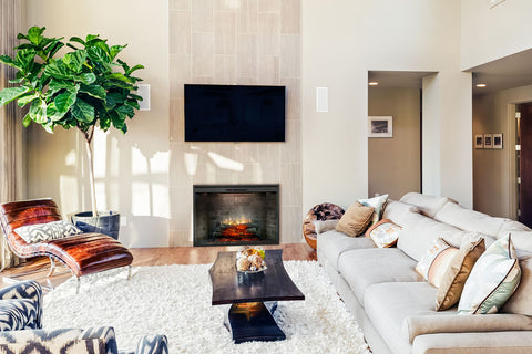 Image of Dimplex Revillusion  Built In Electric Fireplace Neutral Brick - Firebox - REV