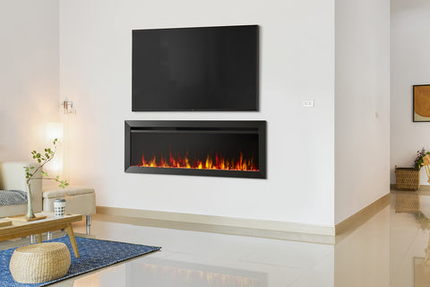 Image of SimpliFire Allusion Slim Wall Mount Recessed Electric Fireplace - SF-ALLS