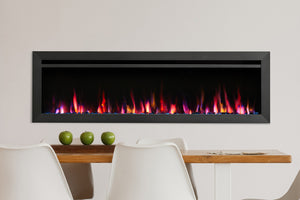 SimpliFire Allusion Slim 60 inch Wall Mount Recessed Electric Fireplace SF-ALLS60