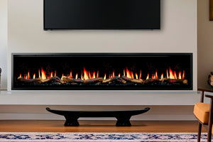 SimpliFire Allusion Edge 100 Inch Smart Virtual Digital Electric Fireplace - SF-ALLE100