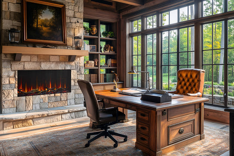 Image of SimpliFire Scion  Smart Built-In Linear Electric Fireplace