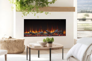 SimpliFire Triton 50 Inch Smart Multi-Side View Built In Linear Electric Fireplace - SF-TR50