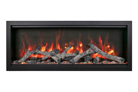Image of Amantii Symmetry Bespoke Xtra Tall 60-in Recessed Flush Mount Smart Indoor Outdoor Electric Fireplace SYM-60-XT-BESPOKE