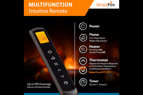 Image of Hearth & Home SimpliFire 30 inch Built-In Electric Firebox Insert | Electric Fireplace | SF-BI30-EB | Electric Fireplaces Depot