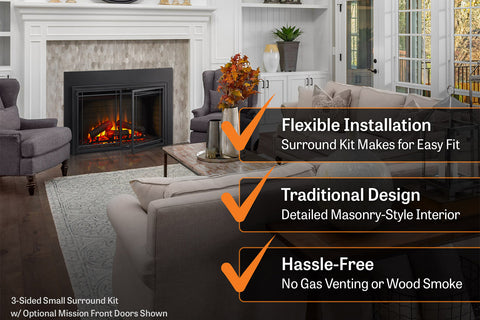 Image of Hearth & Home SimpliFire 30 inch Electric Fireplace Insert SF-INS30 - SimpliFire Electric 30'' Firebox