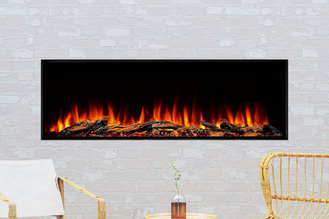 Image of SimpliFire Forum 55'' Outdoor Built-in Electric Fireplace