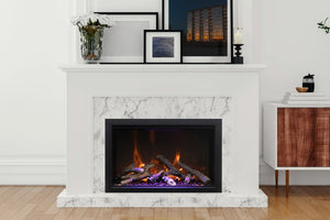 Amantii Traditional Lumina 30-Inch Built-In Indoor/Outdoor Smart Electric Firebox Insert