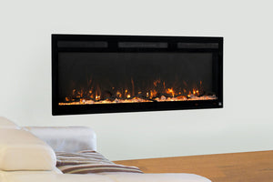 Touchstone Sideline Fury 46 inch Smart Wall Mount Recessed Electric Fireplace 80055