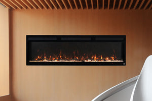 Touchstone Sideline Fury 65 inch Smart Wall Mount Recessed Electric Fireplace 80056