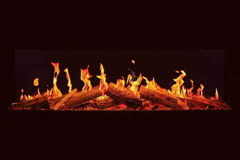 Image of Solution Fires TrueFlame 150 3DX Virtual Multi-Sied Virtual Built-In Electric Fireplace SF-FP-TF-150-3DX