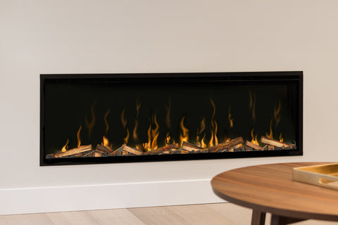 Image of Dimplex Ignite XL 60 inch Electric Fireplace with Real Wood Logs and Lava Rocks - XLF60