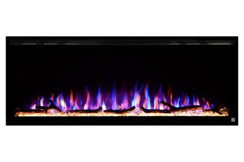 Image of Touchstone Sideline Elite 84 inch Smart Wall Mount Recessed Electric Fireplace - Built-In Fireplace Insert - 80050