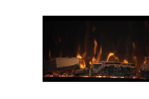 Image of Touchstone Sideline Elite Pro 60 Smart Wall Mount Recessed Electric Fireplace | Linear Fireplace Insert 80058