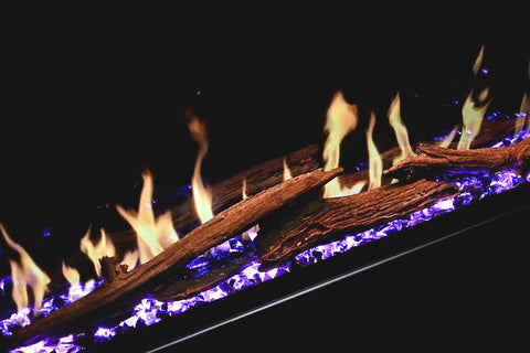Image of Modern Flames Orion Multi 64 inch 3-Sided Electric Fireplace Wall Mount Studio Suite Mantel White  WSS-OR52-RTF