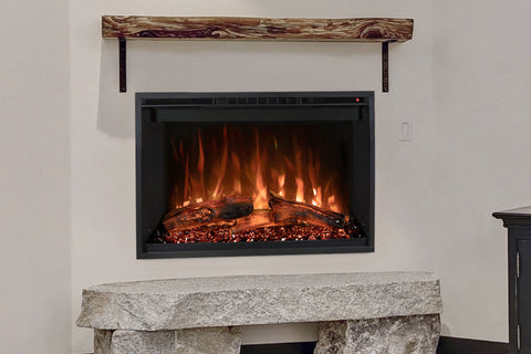 Image of Modern Flames Redstone 30 inch Built In Electric Fireplace Insert | Electric Firebox Heater | RS-3021 | Electric Fireplaces Depot
