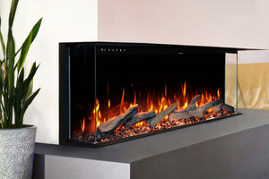 Touchstone Sideline Infinity Pro Smart 50-inch 3-Sided 2-Sided Built-In Recessed Electric Fireplace | 80045