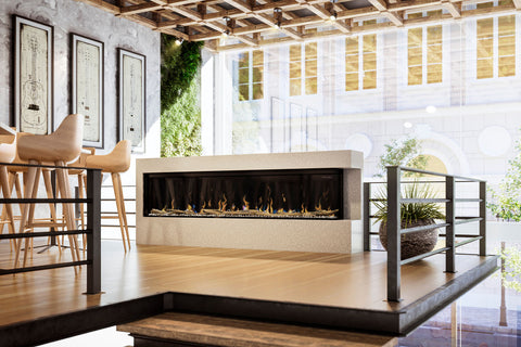 Image of Dimplex Ignite XL Bold 88-In Smart Built-In Linear Electric Fireplace - 3-Sided Multi-Sided Electric Fireplace - XLF8817-XD