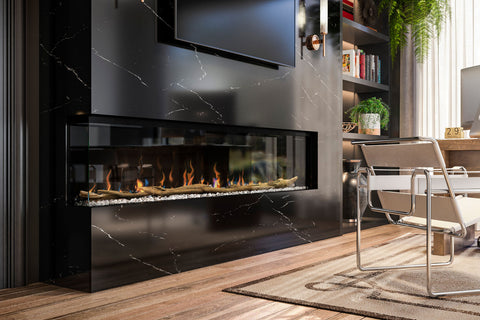 Image of Dimplex Ignite XL Bold 88-In Smart Built-In Linear Electric Fireplace - 3-Sided Multi-Sided Electric Fireplace - XLF8817-XD