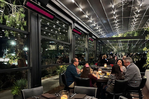 Image of Bromic Platinum Smart-Heat 3400 Watt 208V Infrared Patio Heater Black | Platinum 50 in Electric Radiant Heater | BH0320021