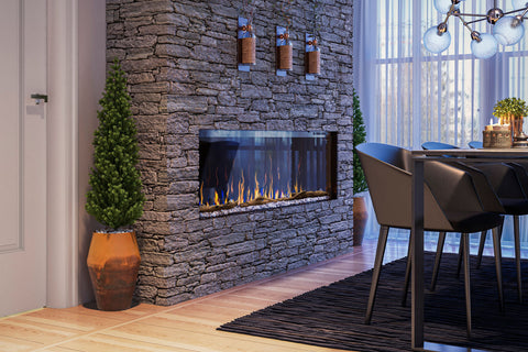 Image of Dimplex Ignite XL Bold 60-In Smart Built-In Linear Electric Fireplace - 3-Sided Multi-Sided Electric Fireplace - XLF6017-XD