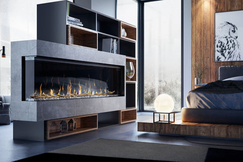 Image of Dimplex Ignite XL Bold 74-In Smart Built-In Linear Electric Fireplace - 3-Sided Multi-Sided Electric Fireplace - XLF7417-XD